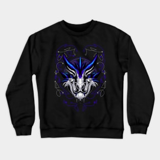 dragon head mask Crewneck Sweatshirt